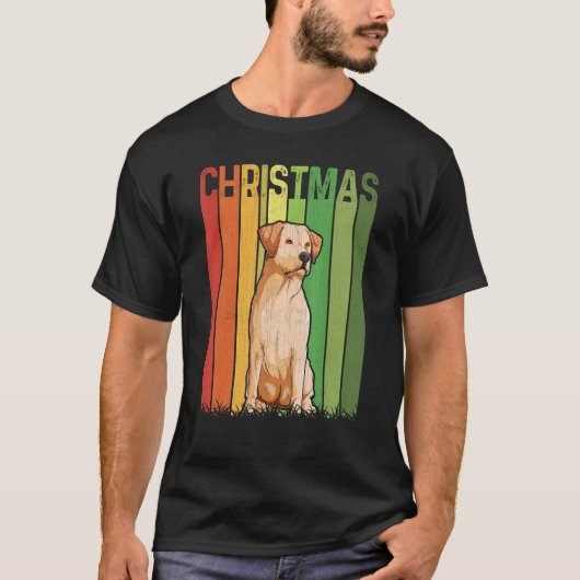 Kerstrecirculatie Labrador Dog Group Matching Xmas T-shirt (Voorkant)