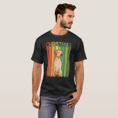 Kerstrecirculatie Labrador Dog Group Matching Xmas T-shirt (Voorkant volledig)