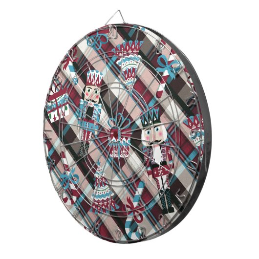 kerstrecker Pset Blue Burgundy Dartbord (Voorkant Rechts)