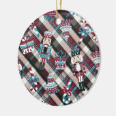 kerstrecker Pset Blue Burgundy Keramisch Ornament (Links)