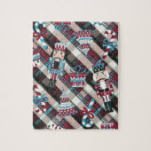 kerstrecker Pset Blue Burgundy Legpuzzel (Verticaal)