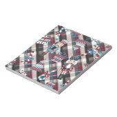 kerstrecker Pset Blue Burgundy Notitieblok (Linkerzijde)