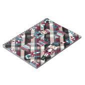 kerstrecker Pset Blue Burgundy Notitieboek (Linkerzijde)