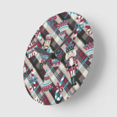 kerstrecker Pset Blue Burgundy Ronde Klok (Hoek)