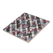 kerstrecker Pset Blue Burgundy Tegeltje (Zijkant)