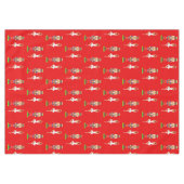 kerstrecker Soldier en Ballerine op rood Tafelkleed (Voorkant (Horizontaal))