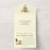 kerstreclame-ingang gepersonaliseerde Novena All In One Uitnodiging (Binnen)