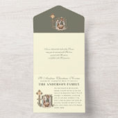 kerstreclame-ingang gepersonaliseerde Novena All In One Uitnodiging (Binnen)