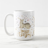 kerstrecorder en prettige kersttypografie koffiemok (Links)