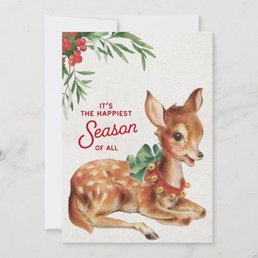 kerstrecorder feestdagenkaart (Voorkant)