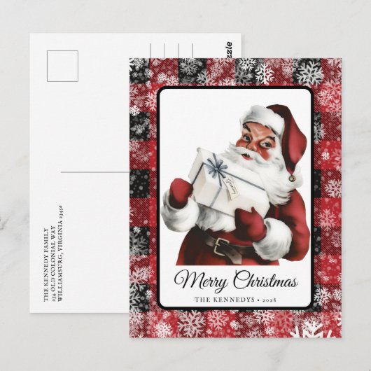  kerstrecorder met kerst briefkaart (Voorkant / Achterkant)