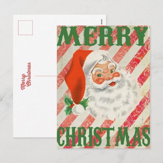 kerstrecorder met kerst feestdagenkaart (Voorkant / Achterkant)