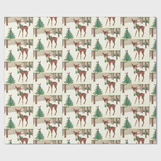  kerstrecorder met vogel cadeaupapier (Vlak)