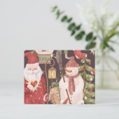  kerstrecro-kerstkerstbestelling feestdagenkaart (Staand voorkant)