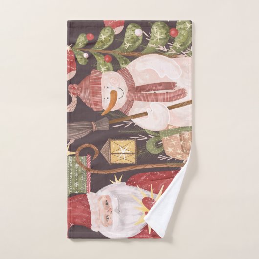  kerstrecro-kerstkerstbestelling handdoek (Handdoek)