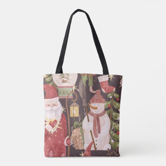  kerstrecro-kerstkerstbestelling tote bag (Achterkant)