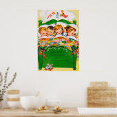 kerstrector met kinder poster (Keuken)