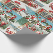  kerstrecycleerpatroon voor Kerstmis Cadeaupapier (Hoek)