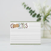 kerstrecyclekaarten briefkaart (Staand voorkant)