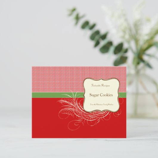 kerstrecyclekaarten briefkaart (Staand voorkant)