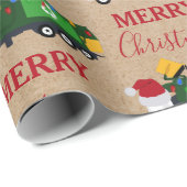 Kerstrecycling vuilnis - Aangepaste naam Cadeaupapier (Rol Hoek)