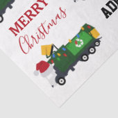 Kerstrecycling vuilnis - Aangepaste naam Tissuepapier (Detail)