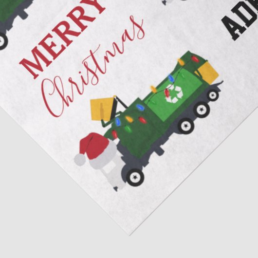 Kerstrecycling vuilnis - Aangepaste naam Tissuepapier (Detail)