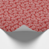KerstRed Shabby Toile Cadeaupapier (Hoek)