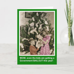 Kerstredding voor kinderen feestdagen kaart