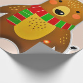 kerstreder - verpakkingspapier cadeaupapier (Hoek)