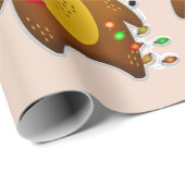 kerstreder - verpakkingspapier cadeaupapier (Rol Hoek)