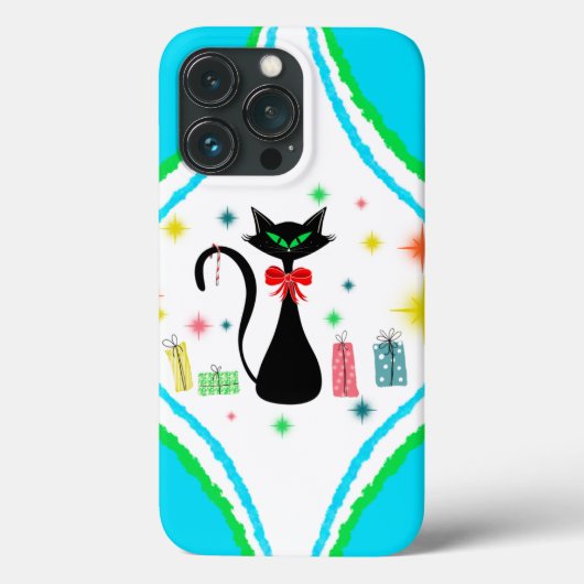 Kerstrederij Siamese kat Case-Mate iPhone Case (Achterkant)
