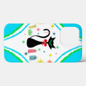 Kerstrederij Siamese kat Case-Mate iPhone Case (Achterkant (horizontaal))