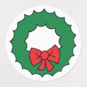 Kerstref Tekening kerstmis Garland Clipart Labels (Design 2)