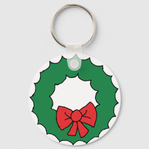 Kerstref Tekening kerstmis Garland Clipart Sleutelhanger