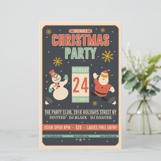 kerstrefeebrochure (Staand voorkant)