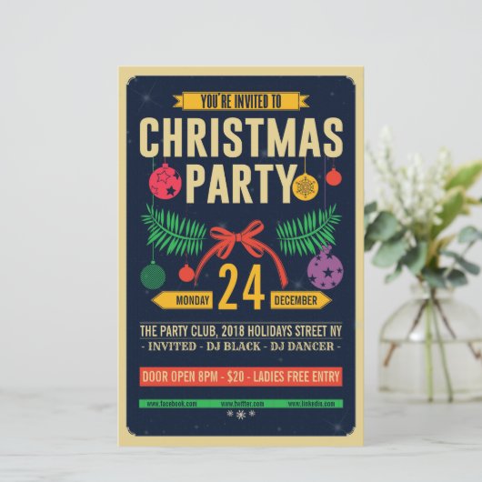 kerstrefeebrochure (Staand voorkant)