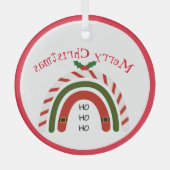 Kerstregenboog laat het Ornament sneeuwen (Voorkant)