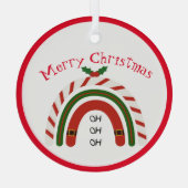 Kerstregenboog laat het Ornament sneeuwen (Achterkant)