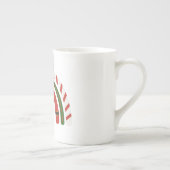 Kerstregenboog laat het sneeuwbonen CHINA Porselein Kop (Rechts)