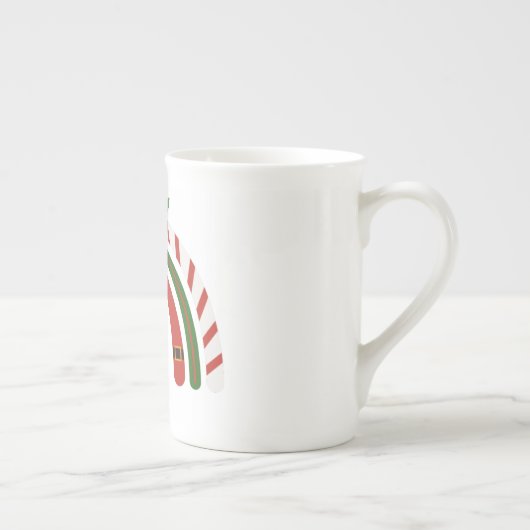 Kerstregenboog laat het sneeuwbonen CHINA Porselein Kop (Rechts)