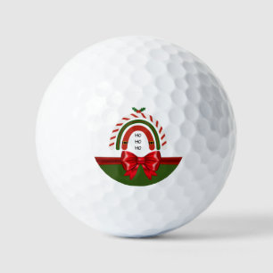 Kerstregenboog laat het sneeuwen golfballen
