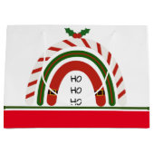 Kerstregenboog laat het sneeuwen groot cadeauzakje (Voorkant)