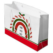 Kerstregenboog laat het sneeuwen groot cadeauzakje (Achterkant Gekanteld)