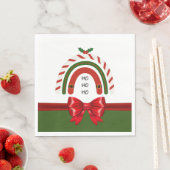 Kerstregenboog laat het sneeuwen servet (Insitu)