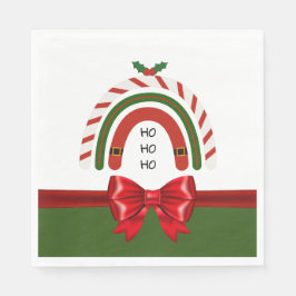 Kerstregenboog laat het sneeuwen servet