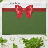 Kerstregenboog laat het sneeuwen theedoek (Gevouwen)