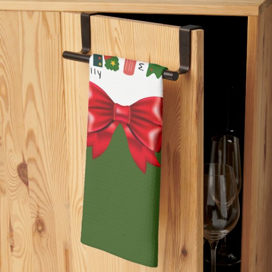 Kerstregenboog laat het sneeuwen theedoek (Derde Gevouwen)