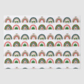 Kerstregenboog laat het sneeuwen tissuepapier (Voorkant)