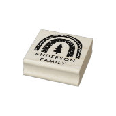 kerstregenboog rubberstempel (Stempel)